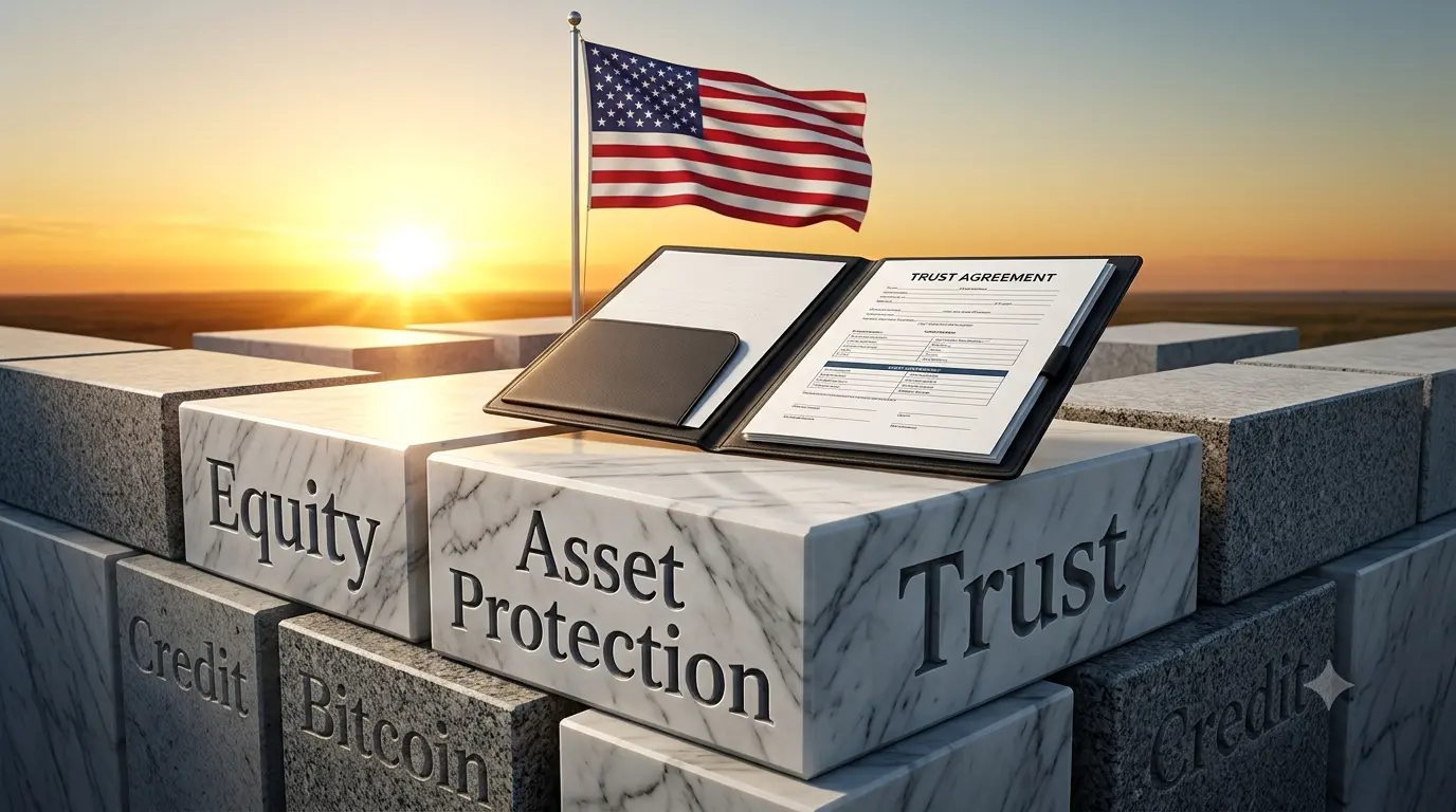 hero flag, trust, equit, bitcoin, credit