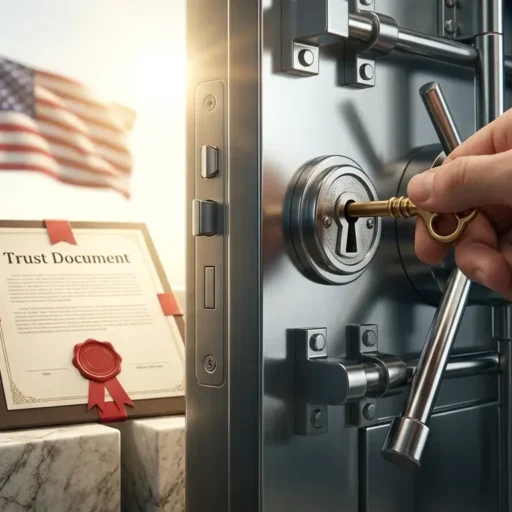hero flag, trust, key